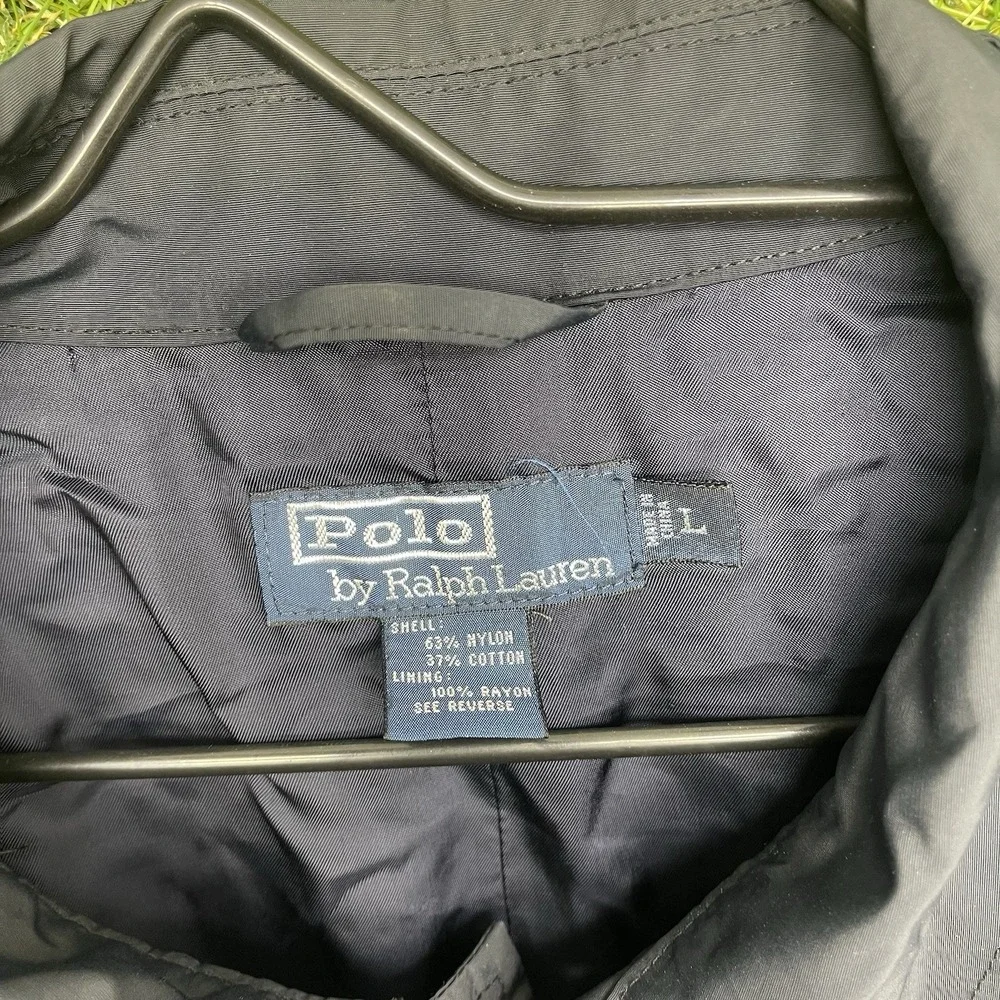 Vintage Polo Ralph Lauren Jacket Mens Large Blue Field Barn Workwear Nylon Y2K